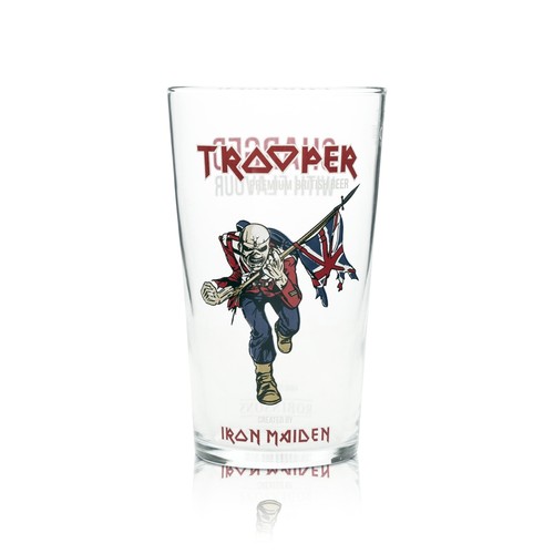 Bicchiere birra trooper l - bicchiere,