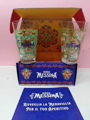 Bicchieri birra messina - birra,