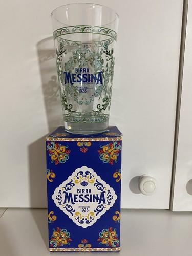Bicchiere birra messina - birra,
